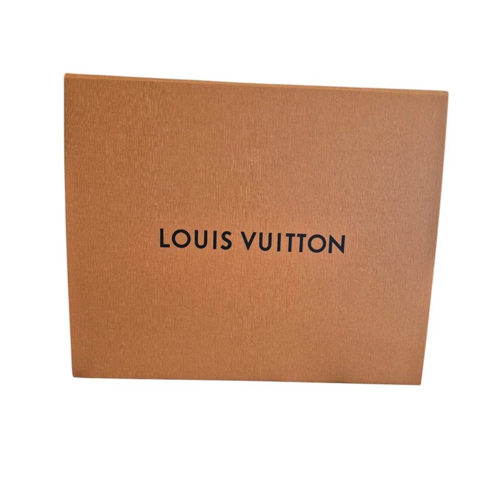 Authentic Louis Vuitton Large Empty Gift Box Orange LV Storage Display Box
